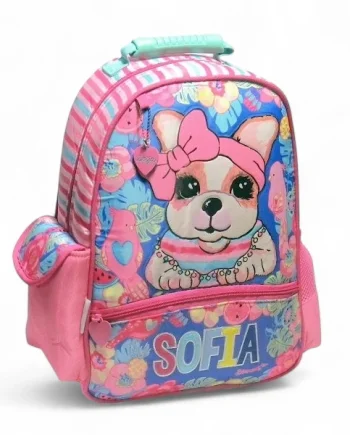 Mochila Simones mediana 16" Sofia estilo caribeño