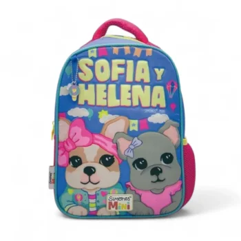 Mochila Simones para jardín 12" Sofía con su amiga Helena