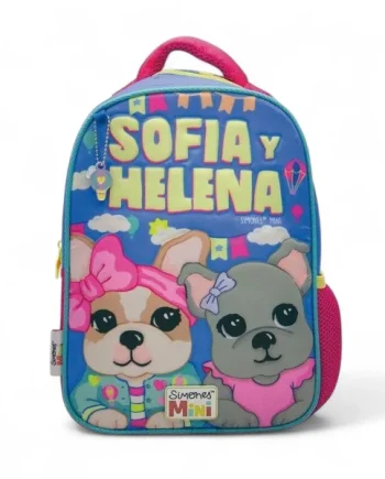 Mochila Simones para jardín 12" Sofía con su amiga Helena