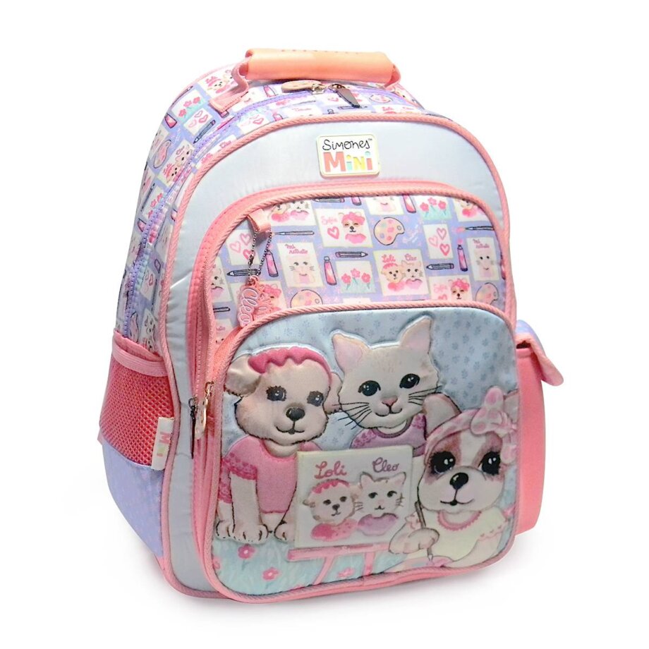 Mochila Simones mediana 16" Sofía retratando a sus amigas