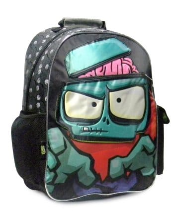 Mochila Zombie grande 18" estampada con ojos " Zombiff"