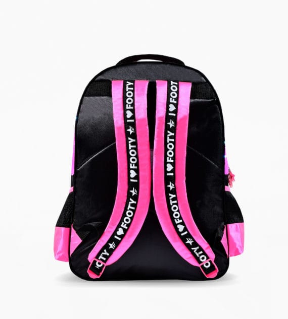 Mochila Footy 18" Unicornio con lentejuelas bolsillo relieve con luces