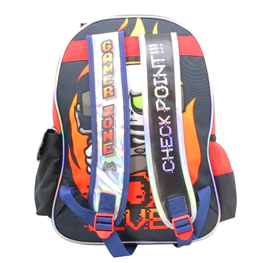 Mochila Zombies "Gamer" de 16" frente pvc con relieve