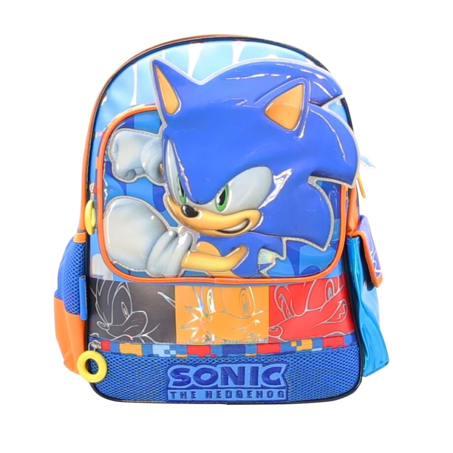 Mochila Sonic de 16" frente pvc con relieve