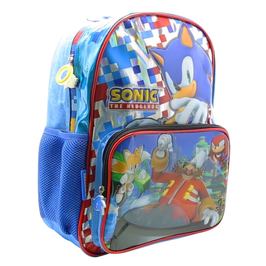 Mochila Sonic de 16" bolsillo frontal pvc con relieve