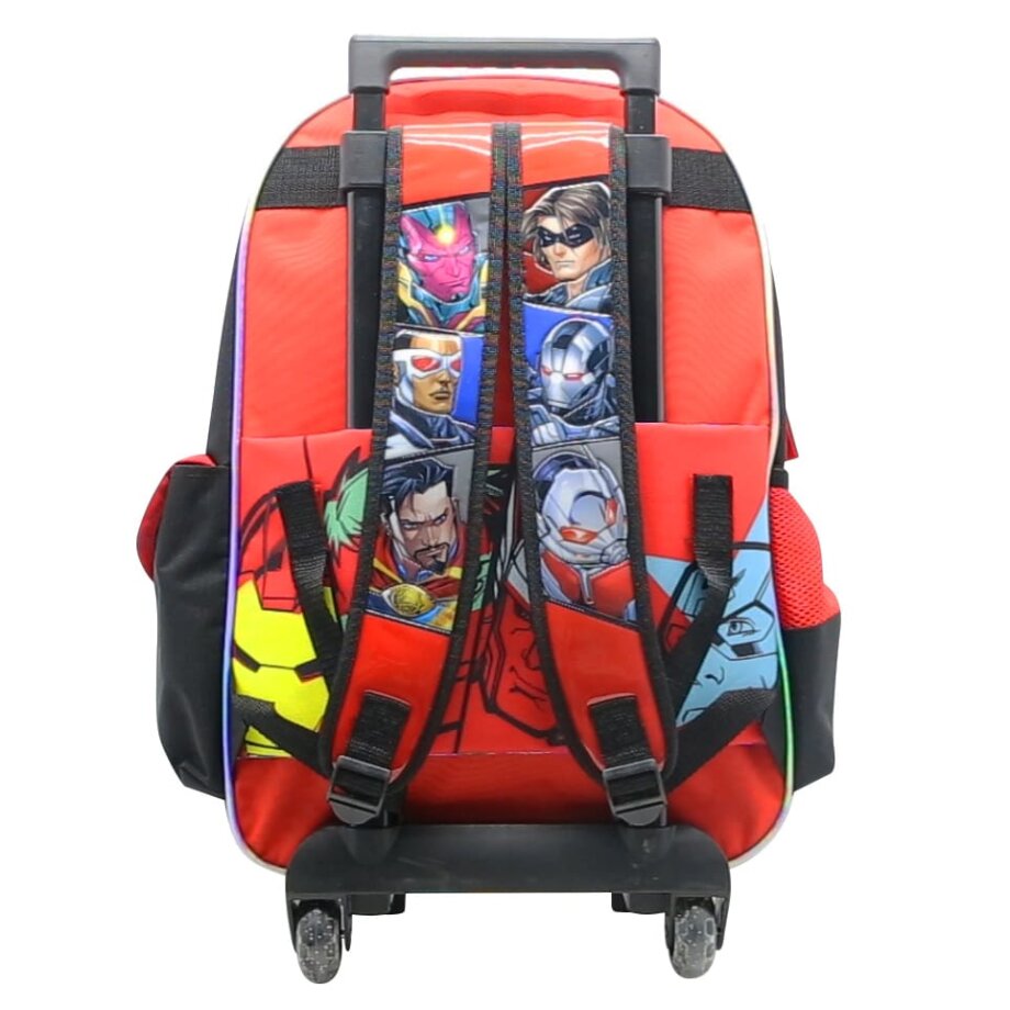 Mochila Avengers de 18″ grande con carro, frente pvc