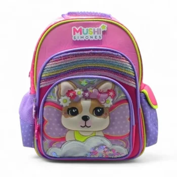 Mochila Simones mediana 16" bolsillo arco iris