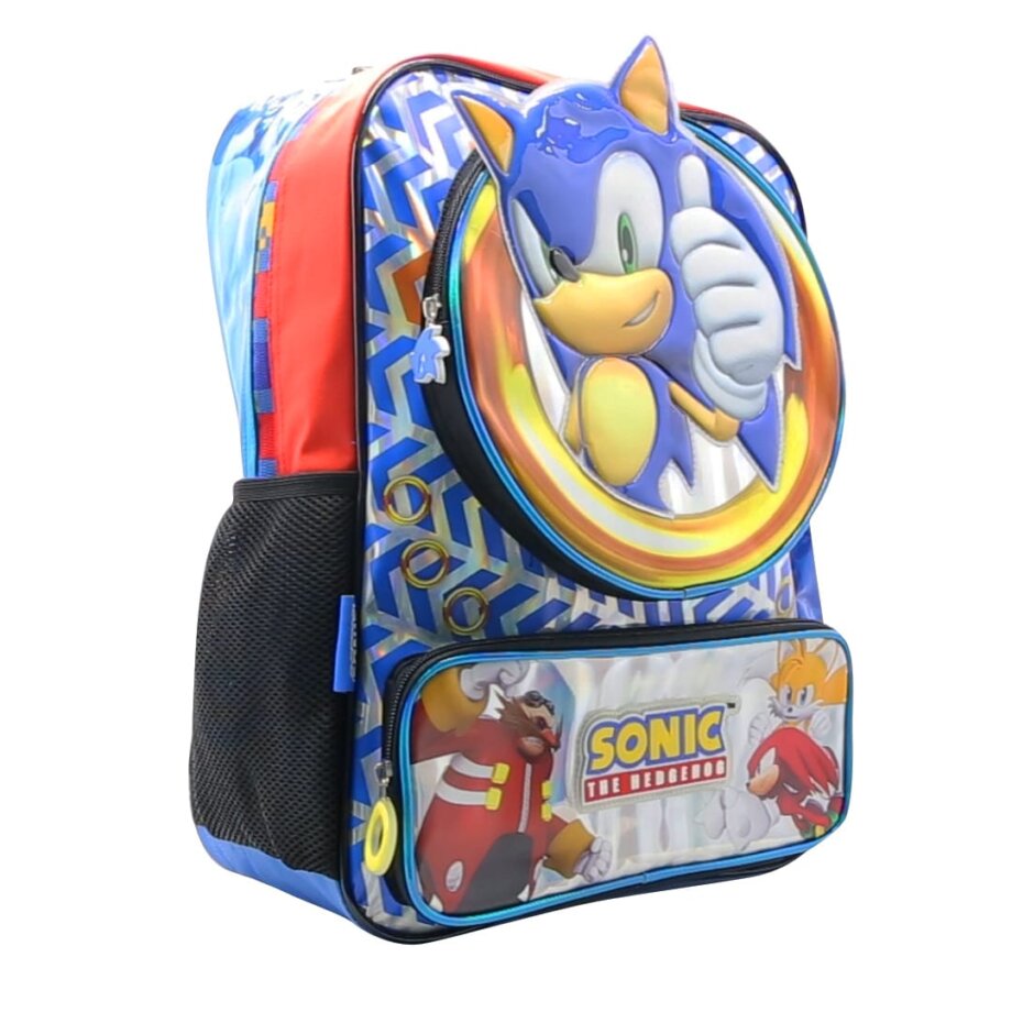 Mochila Sonic de 18" una division bolsillo frontal