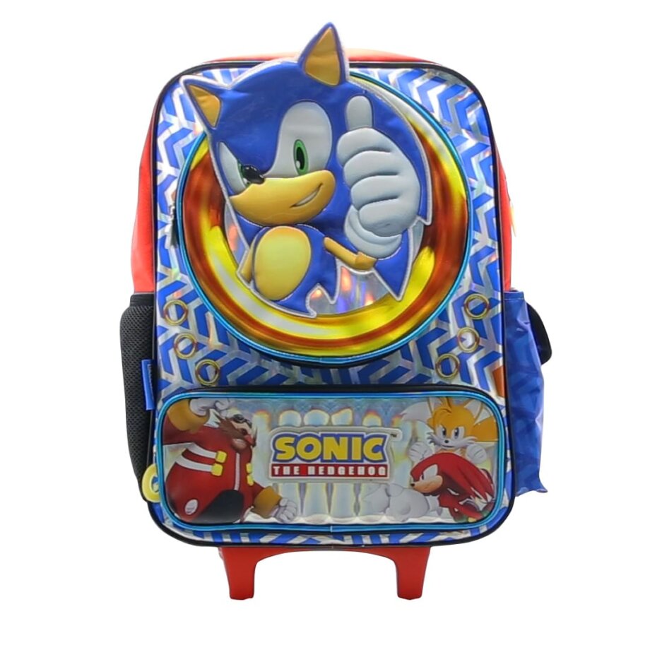 Mochila Sonic de 18" con carro grande frente pvc