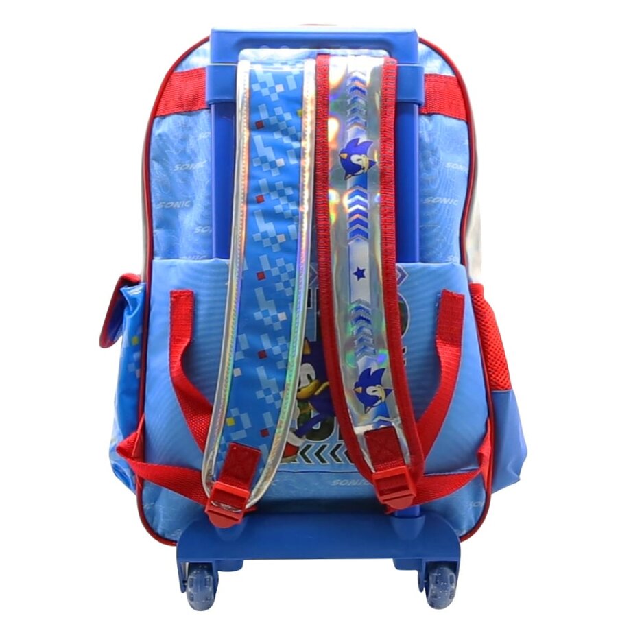 Mochila Sonic de 18" con carro grande frente pvc