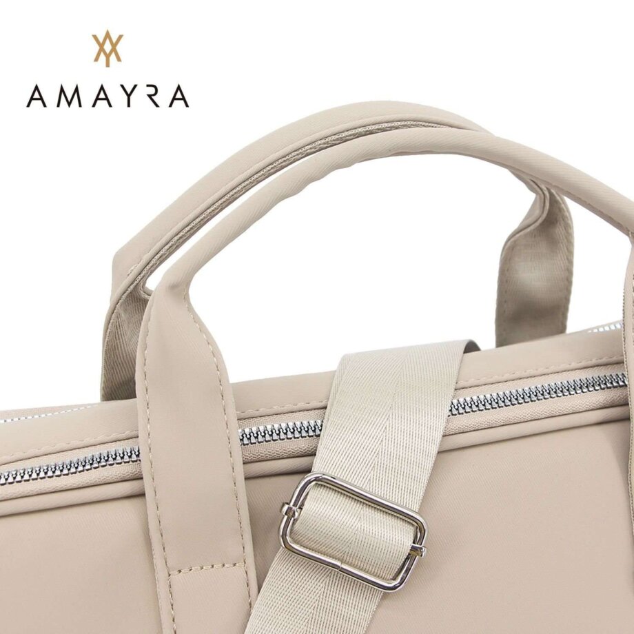 Portafolio Amayra c/porta notebook camel.