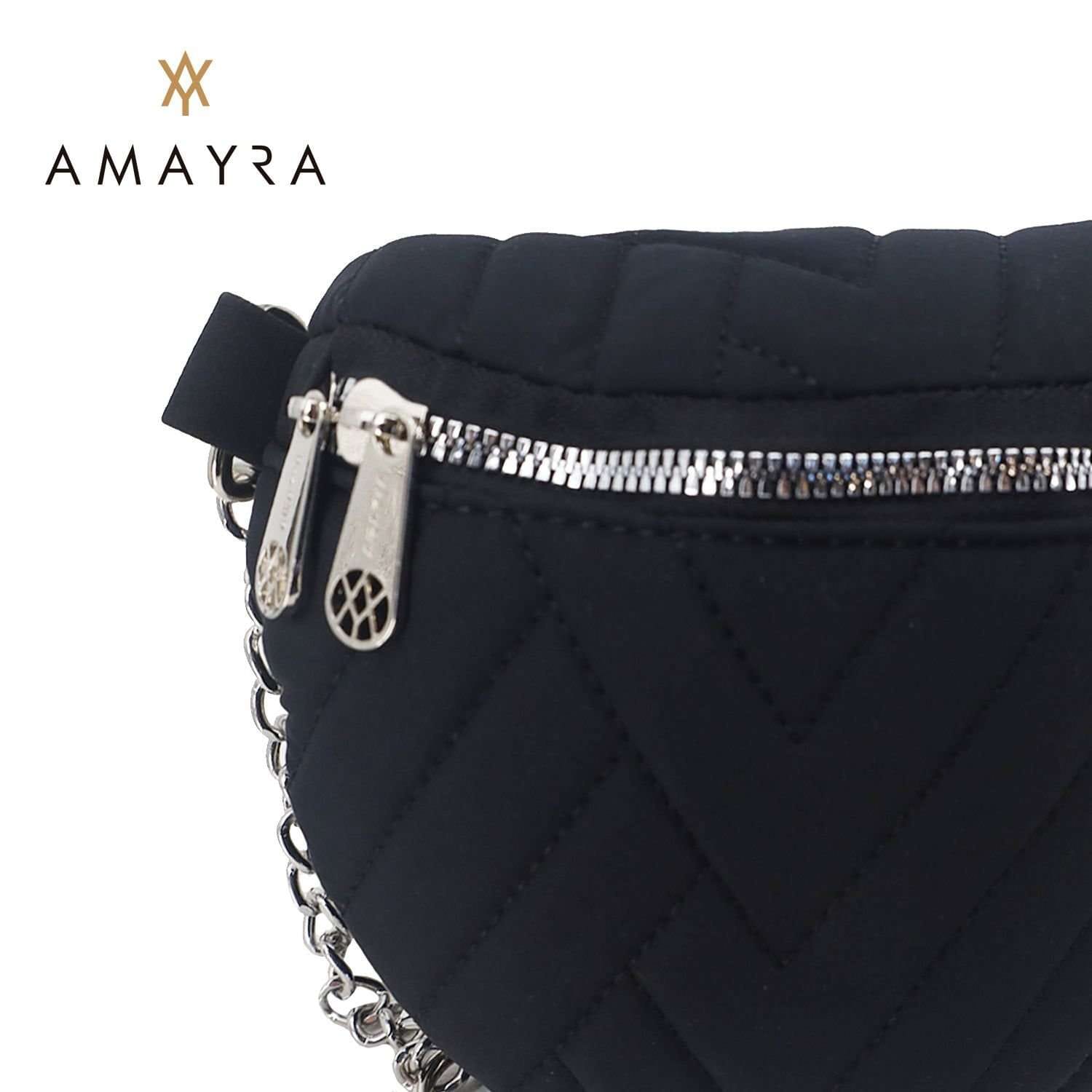 Riñonera Amayra grande negra