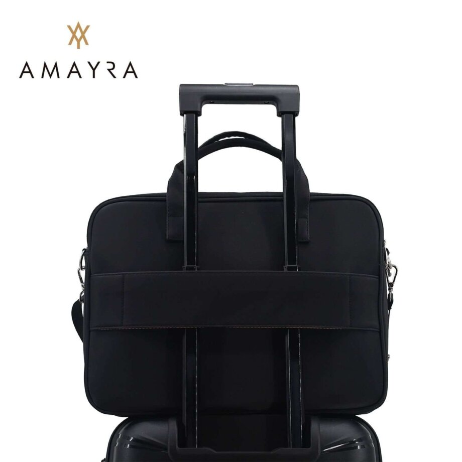 Portafolio Amayra c/porta notebook negro.