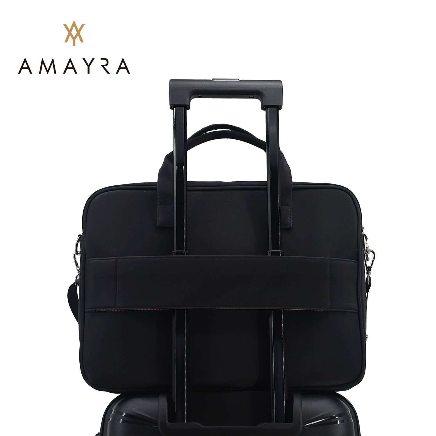 Portafolio Amayra c/porta notebook negro.