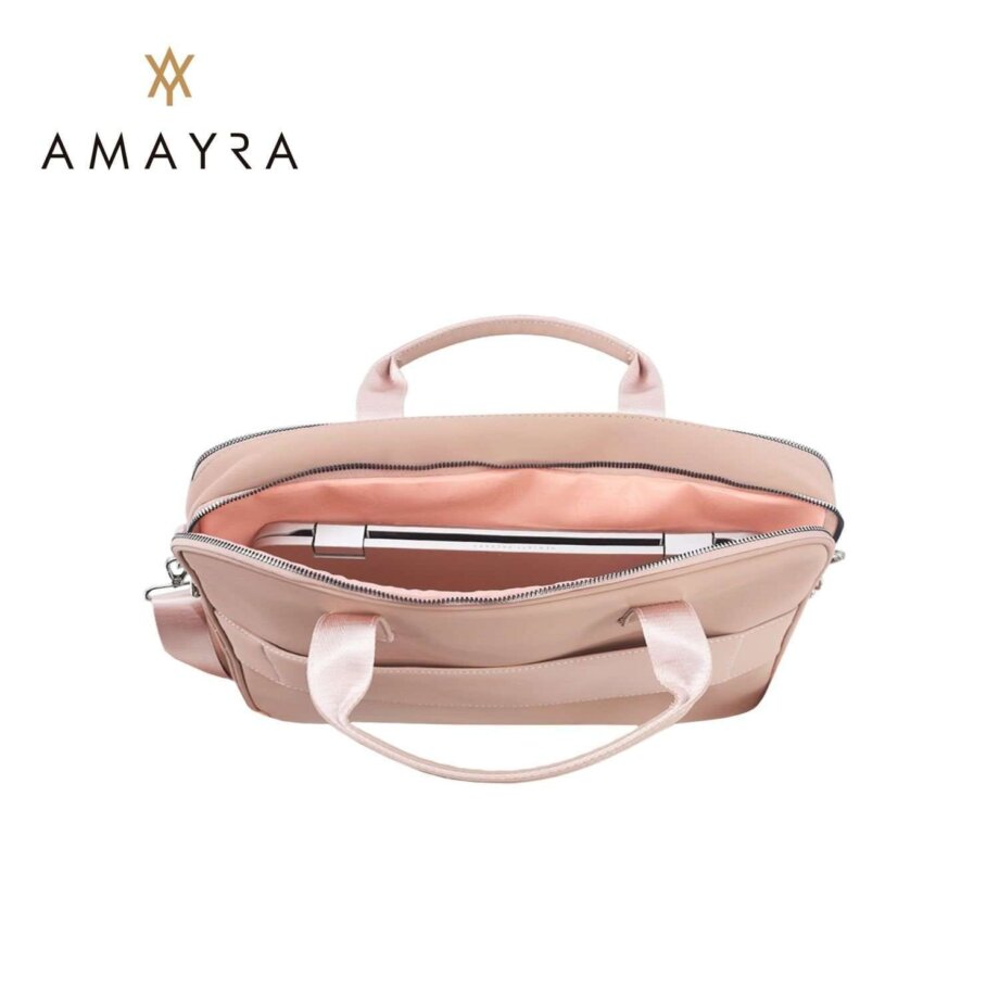 Portafolio Amayra c/porta notebook nude.