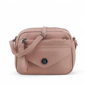 Cartera Amayra bandolera chica nude.