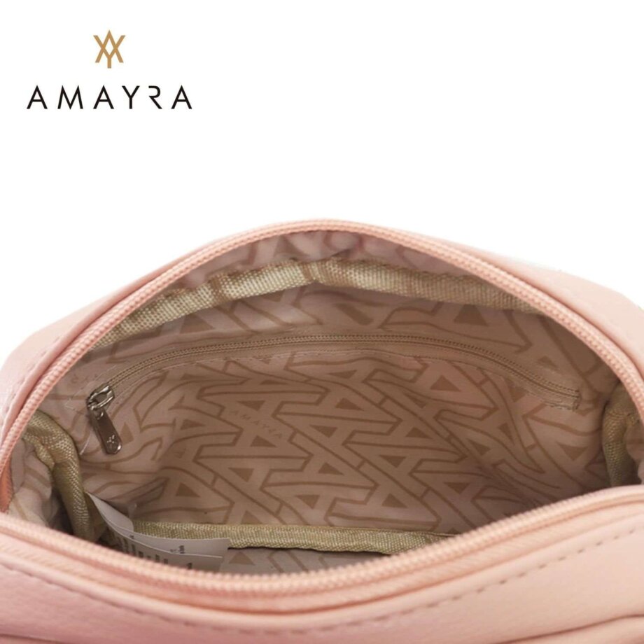 Cartera Amayra bandolera chica nude.