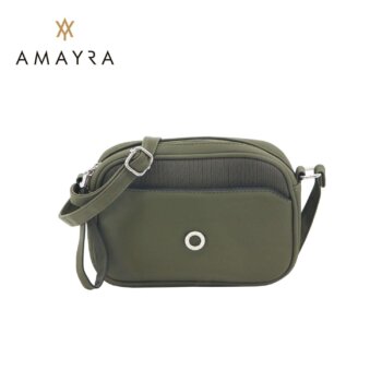 Cartera Amayra bandolera pequeña verde.