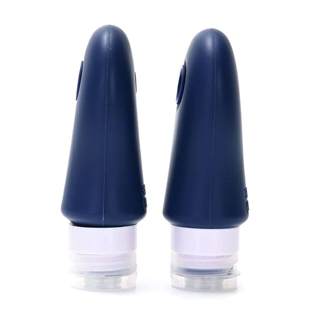 Set de envase p/viaje Wanderlust azul x 2.