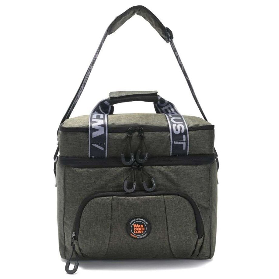 Bolso conservadora isotérmica Wanderlust verde.