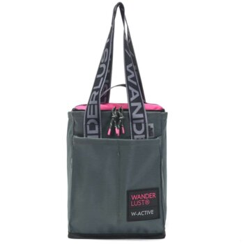 Bolso porta termo wanderlust desmontable verde.