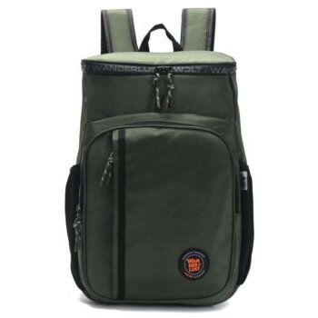 Mochila térmica Wandelust lona verde.