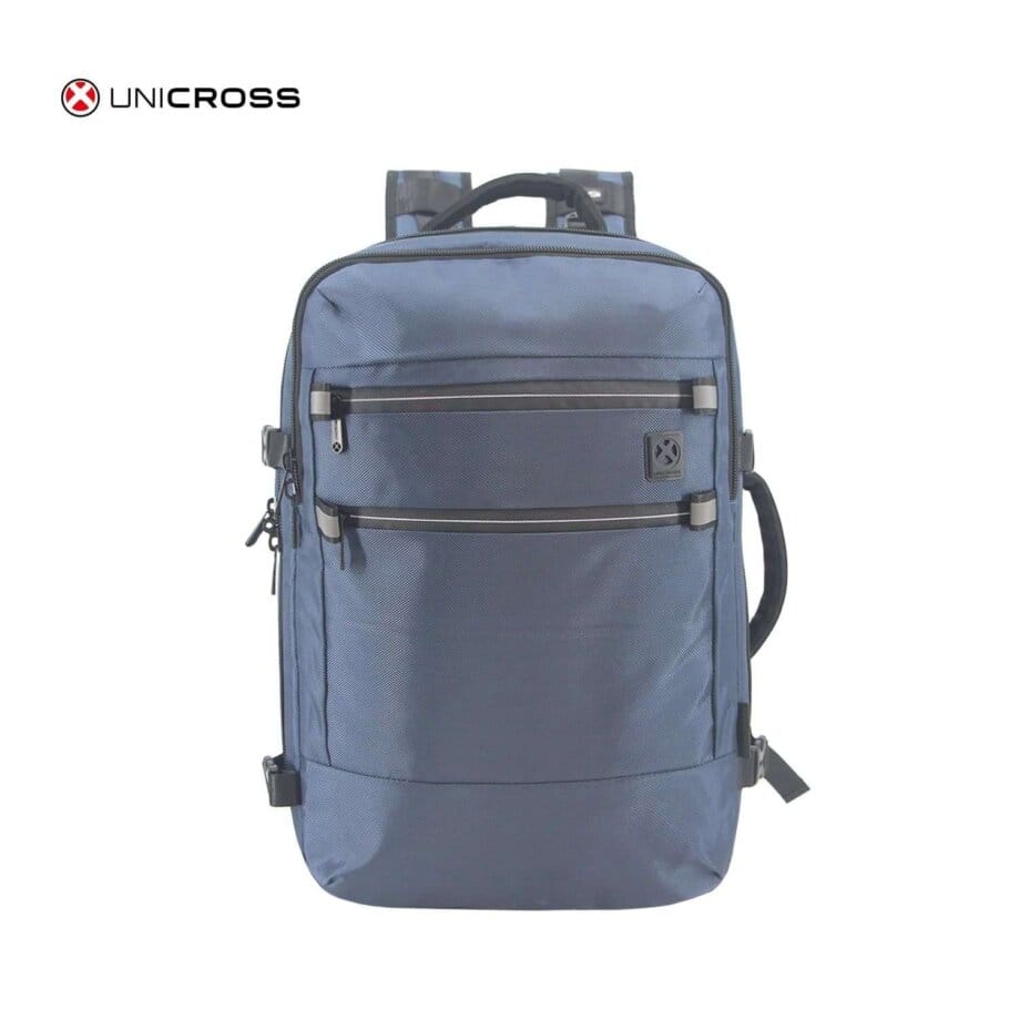 Mochila bolso Unicross para viaje 20" azul.