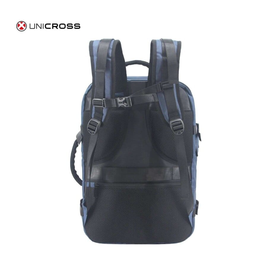 Mochila bolso Unicross para viaje 20" azul.