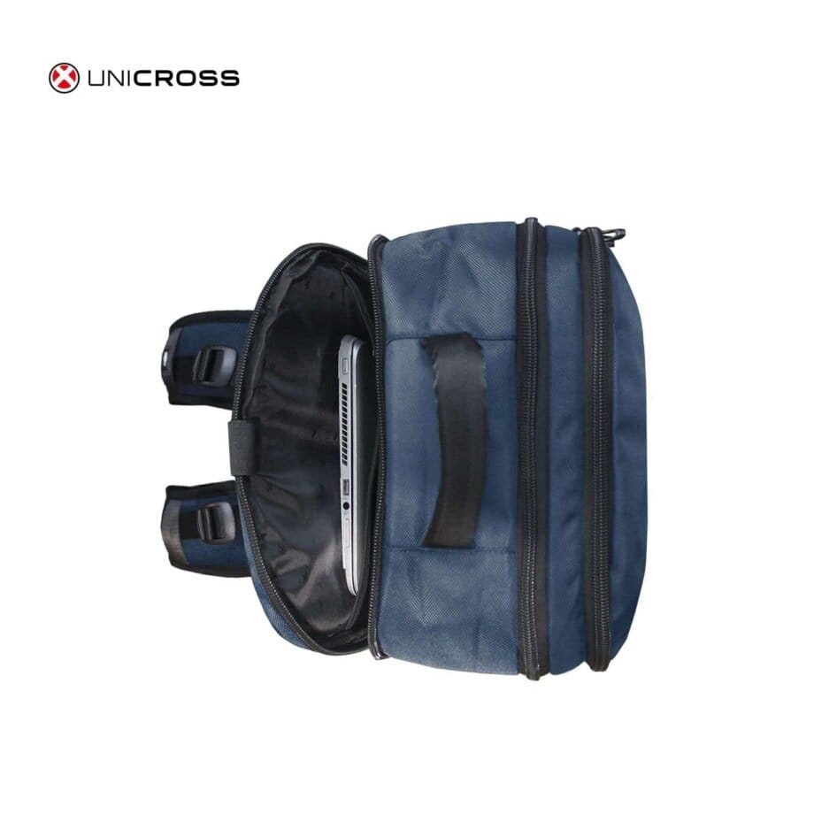 Mochila bolso Unicross para viaje 20" azul.