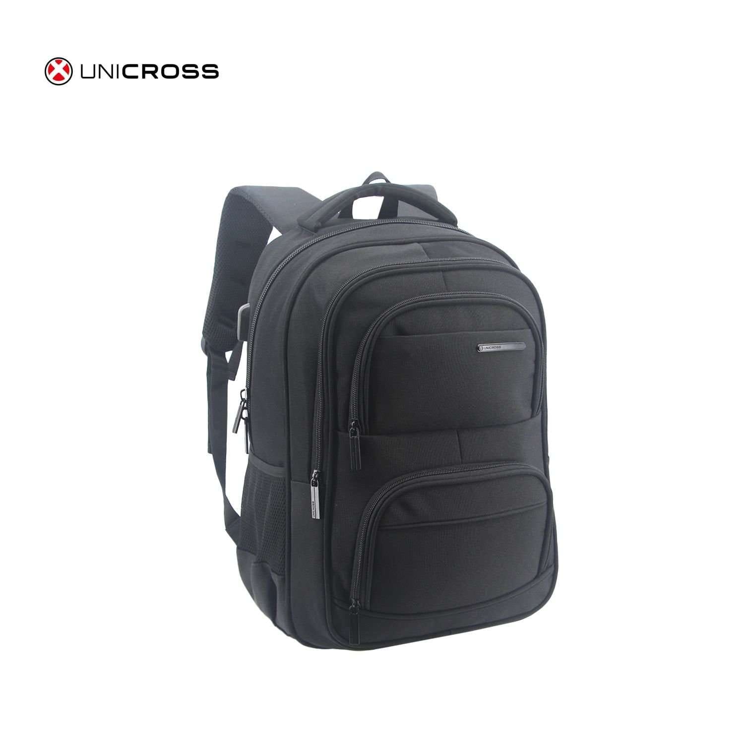 Mochila Unicross porta notebook 19" negra.