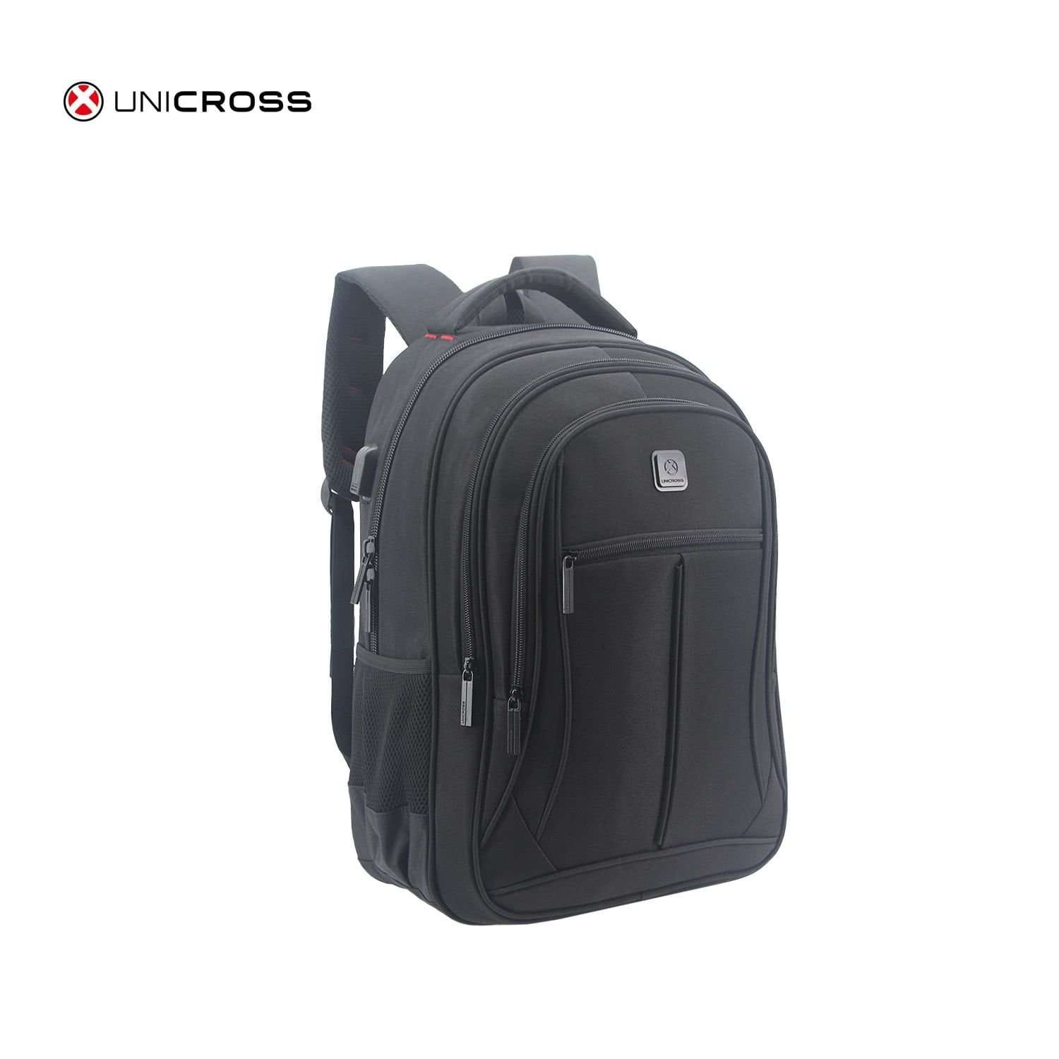 Mochila Unicross porta notebook 19" negra.
