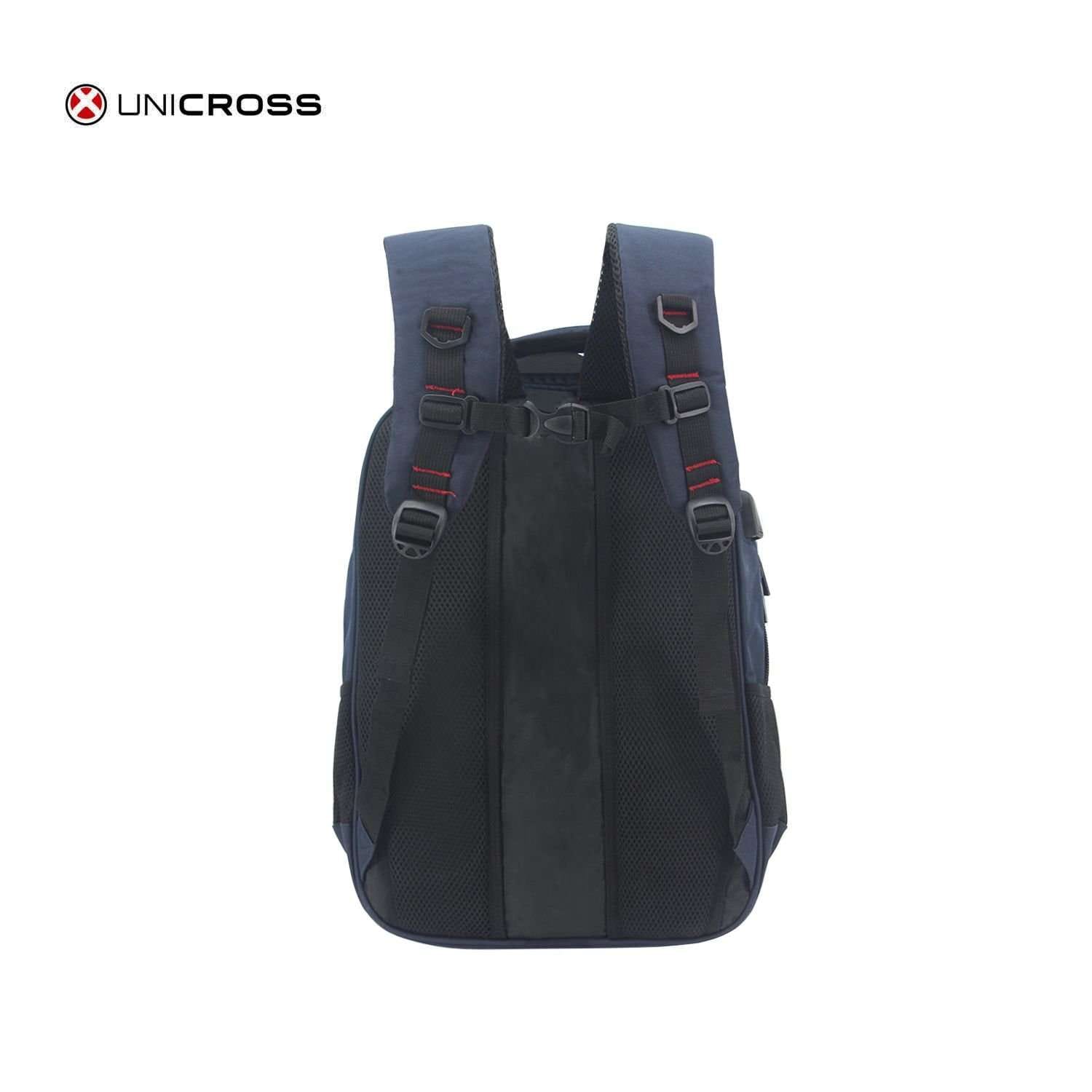 Mochila Unicross porta notebook 19" azul.