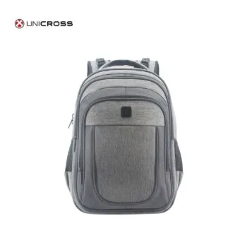 Mochila Unicross porta notebook 18" gris.