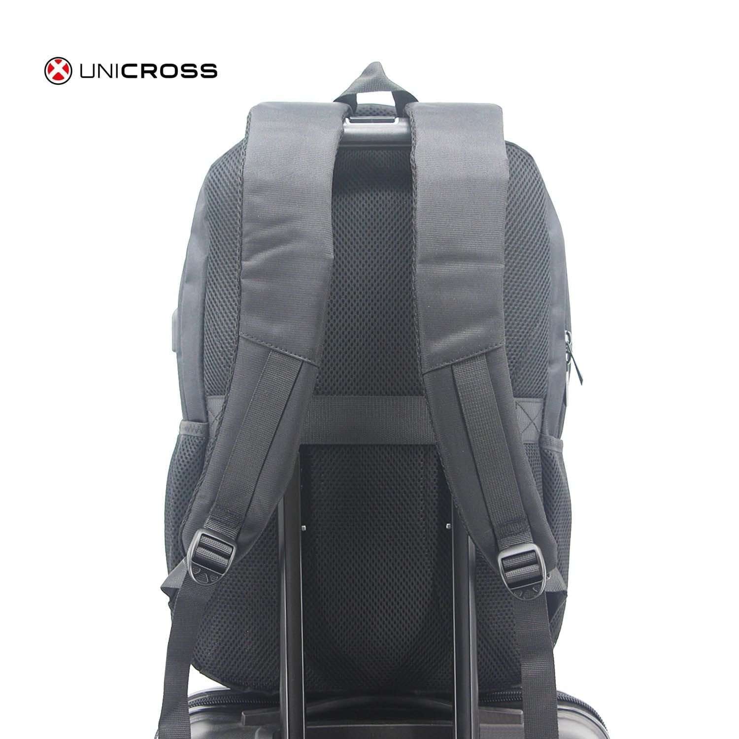Mochila Unicross porta notebook 18" negra.