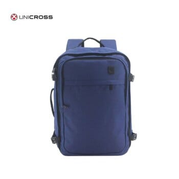 Mochila Unicross p/viaje porta notebook 19" azul.