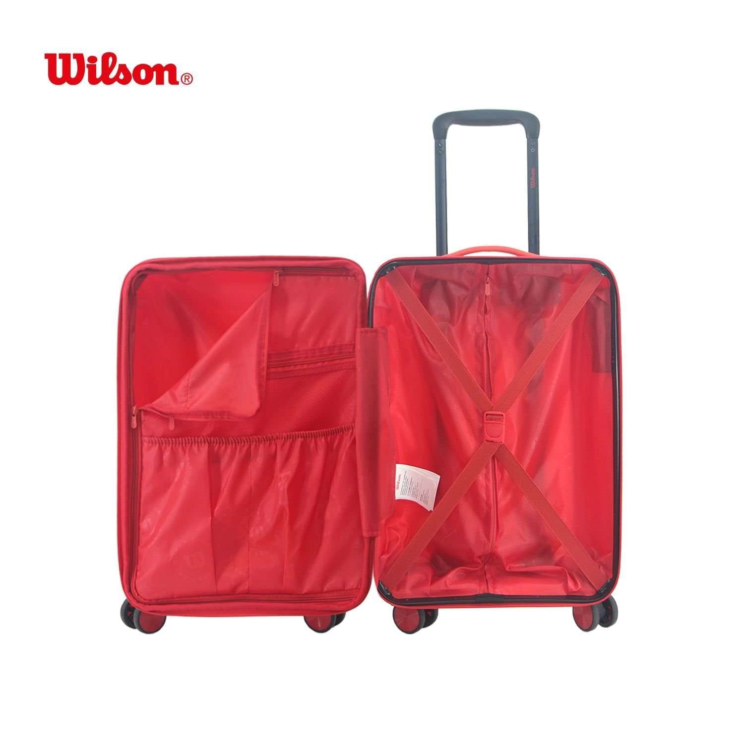 Valija Wilson 20" carry-on polipropileno roja.