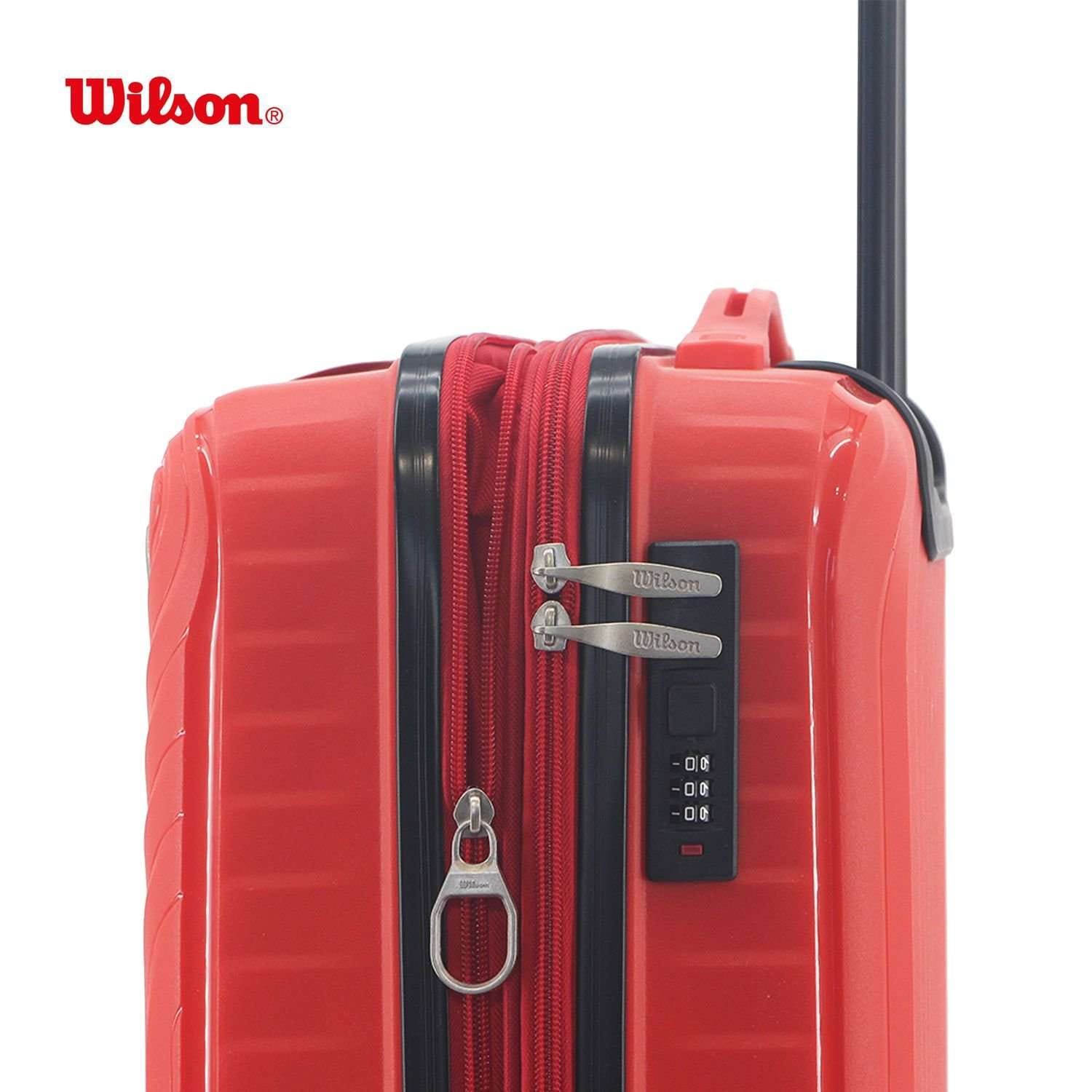 Valija Wilson 20" carry-on polipropileno roja.