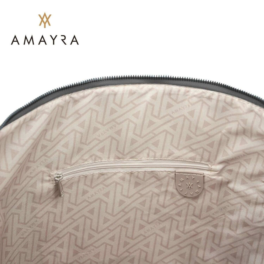 Cartera Amayra grande eco cuero negro.