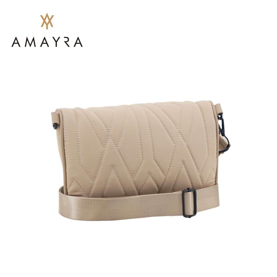 Riñonera Amayra microfibra camel.