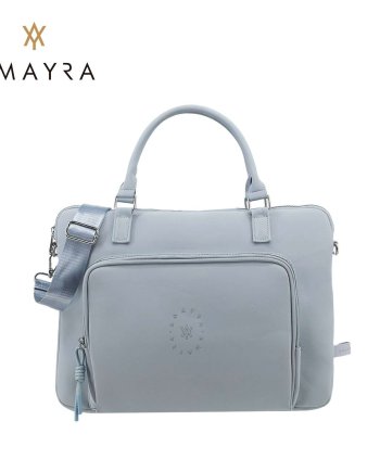 Portafolio Amayra porta notebook celeste.