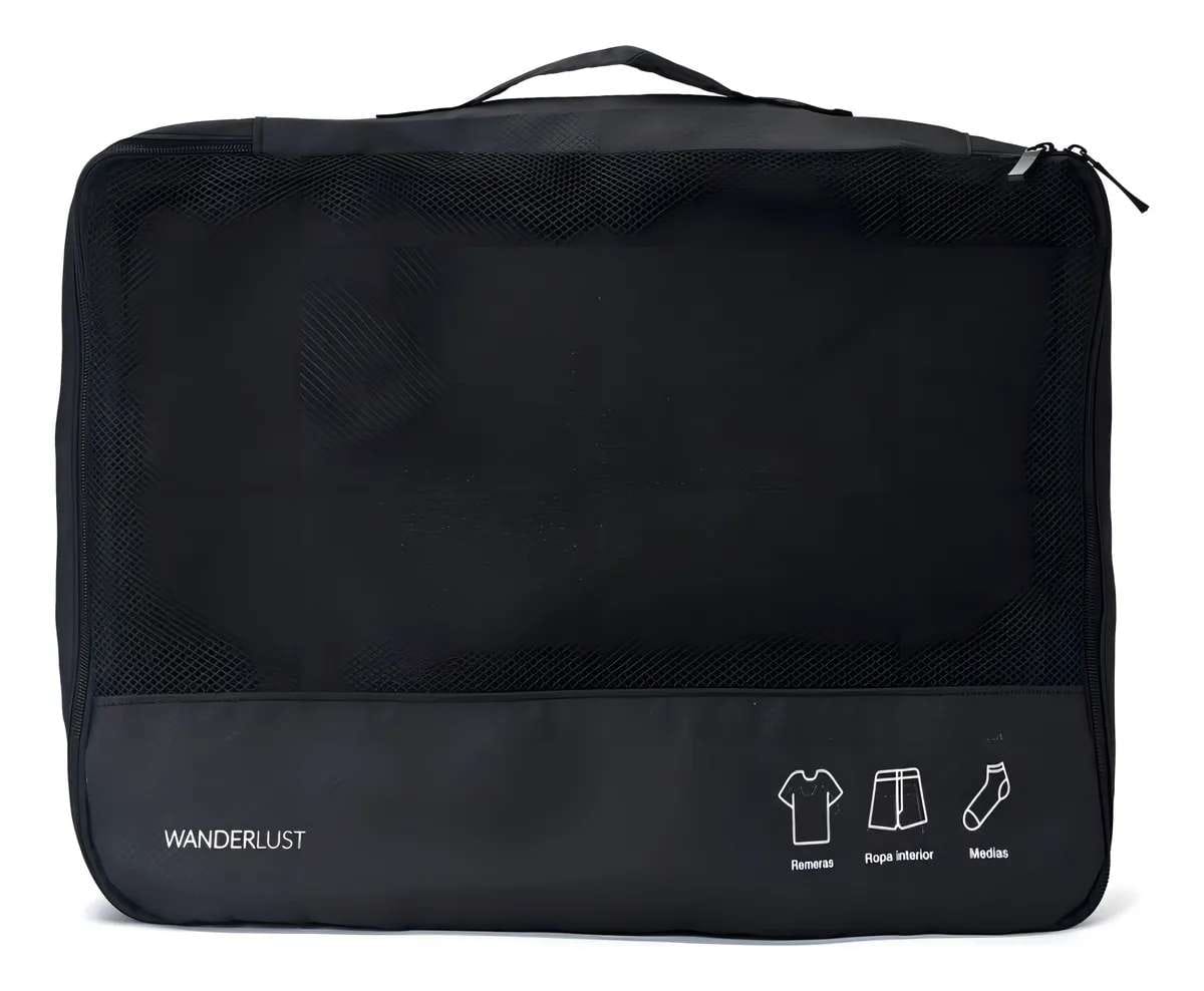 Set organizador de valija Wanderlust x 4 piezas.