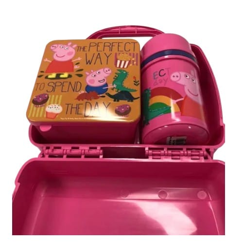 Lunchera + Cantimplora + Caja Sandwich Peppa Pig