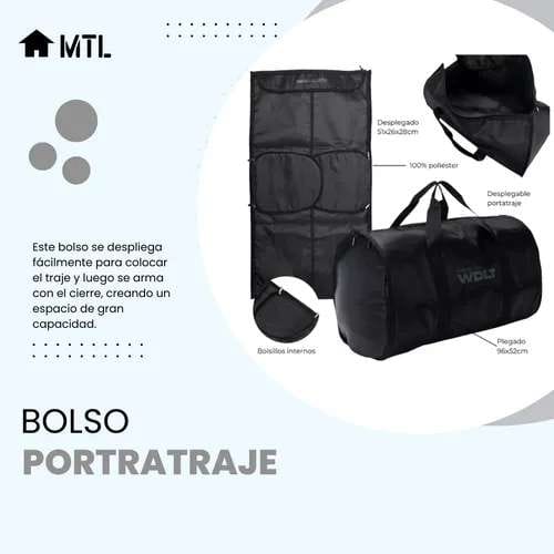 Bolso porta traje Wanderlust desplegable.