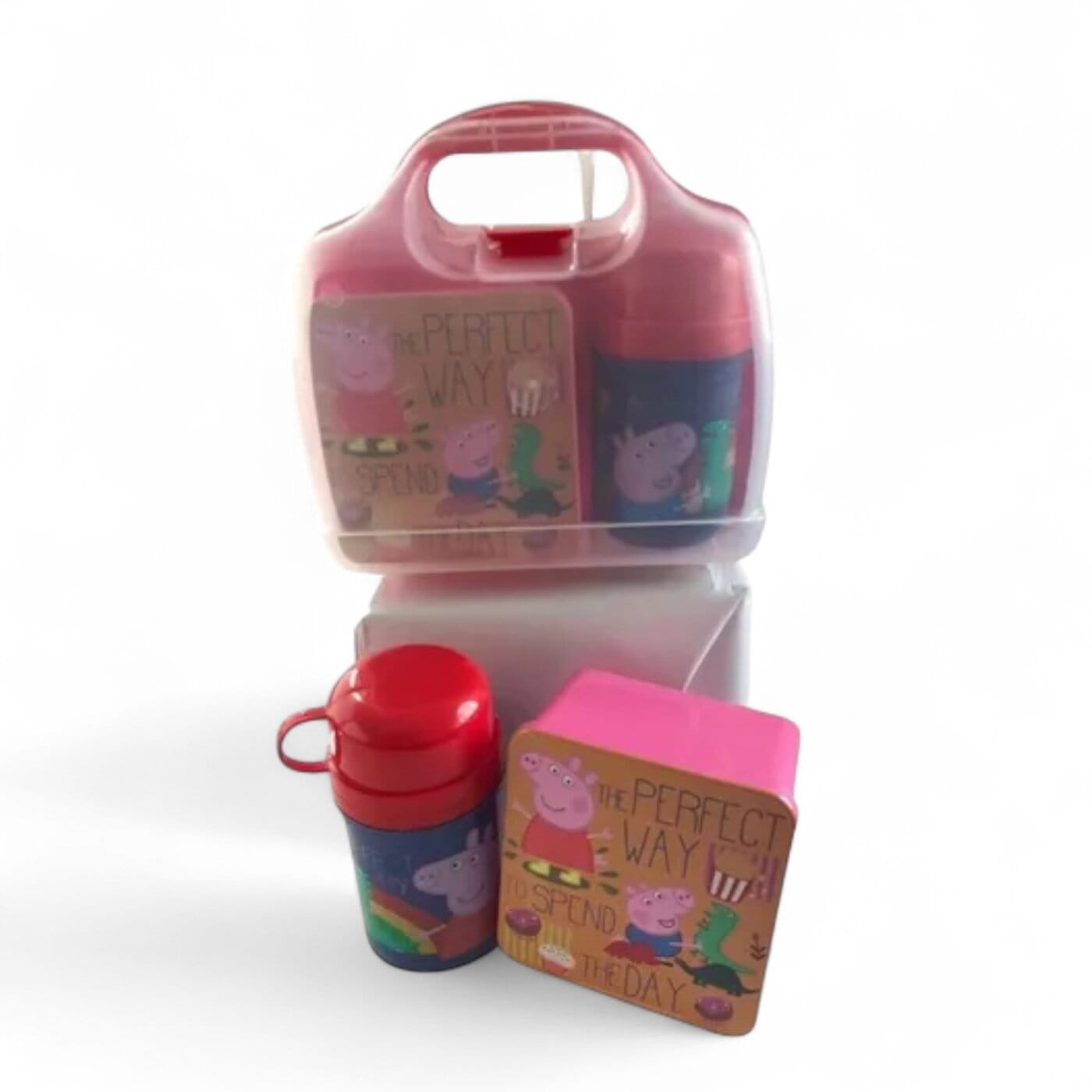 Lunchera + Cantimplora + Caja Sandwich Peppa Pig