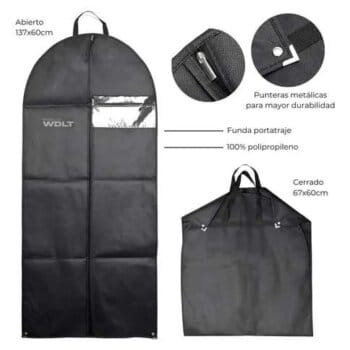 Funda porta traje Wanderlust plegable.