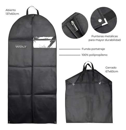 Funda porta traje Wanderlust plegable.