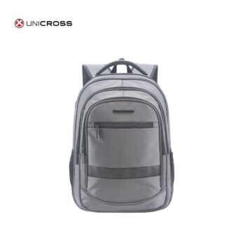 Mochila Unicross porta notebook 19" gris.