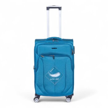 Valija Magenta 24" Tela Tamaño Mediano Turquesa