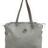 Cartera bolso Amayra eco cuero gris.