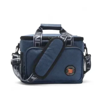 Bolso conservadora isotérmica Wanderlust azul.